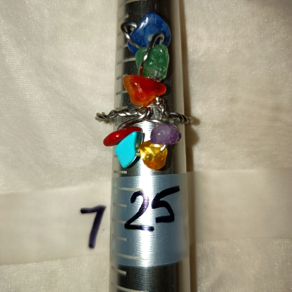 Chakra Crystal Wire Ring